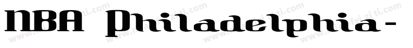 NBA Philadelphia字体转换